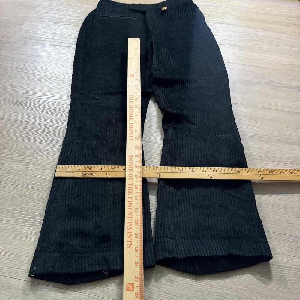 26x27 Black Corduroy Flared Bootcut Pants Y2K Indie - Picture 2 of 6